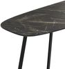Design Konsolentisch TURIN 120cm dunkel Marmor-Optik Konsole Metallgestell Bild 4