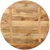 vidaXL Tischplatte Ø 70x3,8 cm Rund Massivholz Mango 370065 Bild 5