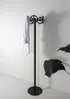 Spinder Design Garderobenstände Circle, Mattschwarz, mit 5 Haken, Höhe 174 cm Bild 3