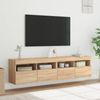 vidaXL TV-Wandschränke mit LED-Leuchten 2 Stk. Sonoma-Eiche 80x30x40cm 837202 Bild 5