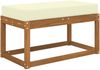 vidaXL Sitzkissen für Outdoor Creme 80 x 40 x 8 cm 100 % Polyester 900950 Bild 3
