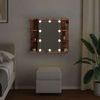 vidaXL Spiegelschrank mit LED Altholz 70x16,5x60 cm 857003 Bild 4