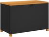 vidaXL Gartentruhe Schwarz 110x55x63 cm Poly Rattan Akazienholz 366285 Bild 2