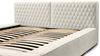 Polsterbett Doppelbett NORFOLK Komplettset 140x200cm in Stoff Ditra Creme Bild 4