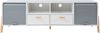Fernsehschrank Kvaefjord 160x40x52 cm Weiß/Grau [en. casa] Bild 5