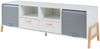 Fernsehschrank Kvaefjord 160x40x52 cm Weiß/Grau [en. casa] Bild 2
