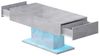 radelldar Couchtisch Wohnzimmertisch Hochglanz mit 2 Schubladen modern 110x55x50cm,USB Bild 4