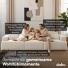 skølm 'Freki' Cloud Sofa 3 Sitzer, Vollschaumcouch mit Federkern und Vakuum-Kompression, kein Aufbau erforderlich, mit 3 Kissen, Cord beige Bild 4