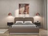 Selsey 'Comoves' Polsterbett 160x200 mit Veloursbezug, Bettkasten und Lattenrost, Braun Bild 2