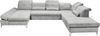 Couch MELFI Sofa Schlafcouch Wohnlandschaft Bettsofa Schlaffunktion grau U-Form Bild 2