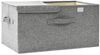 vidaXL Aufbewahrungsbox Stoff 50x30x25 cm Grau 332914 Bild 4