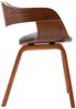 vidaXL Esszimmerstühle 2 Stk. Bugholz und Grau Stoff 287389 Bild 5