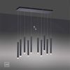 JUST LIGHT 15206-18 BRUNO LED Pendelleuchte 10-flammig schwarz 3000K Bild 2