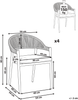 Set mit 4 Stühlen und Sitzkissen ORMEA Metall Grün Bild 2