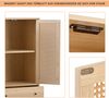MODFU Kommode Sideboard Kommode Stehschrank Aufbewahrung Sideboard TV-Tisch (Offwhite Creme Breite 60 cm), mit Türen und Schubladen Sideboard mit großem Stauraum Bild 4