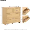 Kommode mit Schubladen, 80/38/80 cm, Schubladenkommode, Mehrzweckschrank Bild 5