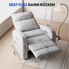 FLEXISPOT Loungesessel Elektrischer drehbarer Schaukelstuhl (mit Liegefunktion), Relaxsessel, Rockingsessel Bild 2