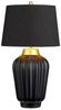 Elstead Bexley 1 Light Tischlampe schwarz und gebürstetes Messing Bild 2