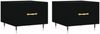 vidaXL Couchtische 2 Stk. Schwarz 50x50x40 cm Holzwerkstoff 829351 Bild 2