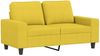 vidaXL 2-tlg. Sofagarnitur Hellgelb Stoff 3201887 Bild 3