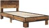 vidaXL Bettgestell mit Kopfteil Altholz 80x200 cm Holzwerkstoff 8009085 Bild 2