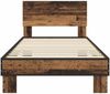 vidaXL Bettgestell mit Kopfteil Altholz 80x200 cm Holzwerkstoff 8009085 Bild 3