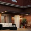 vidaXL Manuelle Gelenkarmmarkise mit LEDs Braun und Anthrazit 5 x 3 m 3419499 Bild 3