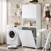SoBuy BZR150-W Badezimmer-Hochschrank, MDF, Lackiert, Weiß, 98 x 170 x 44,5 cm Bild 2
