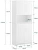 SoBuy BZR150-W Badezimmer-Hochschrank, MDF, Lackiert, Weiß, 98 x 170 x 44,5 cm Bild 3