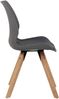 CLP Esszimmerstuhl Luna Modernes Design, Gestell natura, gepolsterter Sitz,grau Kunststoff Bild 5