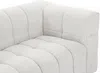 Vente-unique - LERICI Sofa Stoff Weiß - B 86 cm x H 70 cm x L 255 cm Bild 5