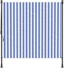 vidaXL Außenrollo Blau und Weiß 200x270 cm Stoff und Stahl 368767 Bild 3