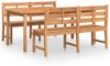vidaXL 3-tlg. Garten-Essgruppe Massivholz Teak 3157199 Bild 2