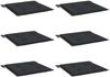 vidaXL Gartenstuhl-Kissen 6 Stk. Schwarz 50x50x4 cm Oxford-Gewebe 314053 Bild 3