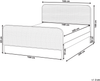 Bett mit Lattenrost Kiefernholz GONFARON 160 x 200 cm Hellbraun Bild 2