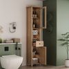welltime Hochschrank STOCKHOLM Badschrank Breite 40cm mit Glastür Bild 4