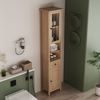 welltime Hochschrank STOCKHOLM Badschrank Breite 40cm mit Glastür Bild 3