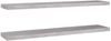vidaXL Schweberegale 2 Stk. Betongrau 120x23,5x3,8 cm MDF 326607 Bild 2