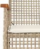 vidaXL 5-tlg. Garten-Essgruppe mit Kissen Beige Poly Rattan 3213625 Bild 5