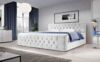 Boxspringbett Velutto mit Stauraum 200x200 Weiß H3 (70-100kg) Bild 2