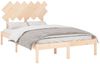 vidaXL Massivholzbett 135x190 cm 4FT6 Double [3104843] Bild 3