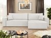 Mirjan24 'Kobaro Maxi' Ecksofa mit Bettkasten und Schlaffunktion, Weiß, 82 x 145 x 272 cm Bild 3