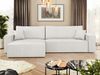 Mirjan24 'Kobaro Maxi' Ecksofa mit Bettkasten und Schlaffunktion, Weiß, 82 x 145 x 272 cm Bild 2