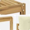 vidaXL Outdoor-Sofagarnitur mit Kissen 7 pcs Weiß und Creme 3386154 Bild 5