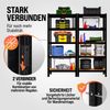 MONZANA® Schwerlastregal 2er Set 180x90x40cm schwarz Bild 4