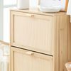 SoBuy FSR160-N Schuhschrank, MDF, Papierfurnier, Naturfarben, 24 x 118,01 x 59,99 cm Bild 4