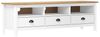 vidaXL TV-Schrank Hill Weiß 158x40x47 cm Massivholz Kiefer 288930 Bild 4