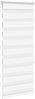 vidaXL Doppelrollo Weiß 55x150 cm Stoffbreite 50,9 cm Polyester 4014746 Bild 3