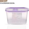 Vorratsdosen mit Deckel 1,4 Liter ( 4er Pack / Lila ), Luftdicht Schüttdose BPA frei, Vorratsbehälter Set - Frischhaltedosen Klappdeckel Bild 4