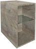FACKELMANN OXFORD Badregal 30 cm breit, Braun hell, 2 Fächer Bild 1